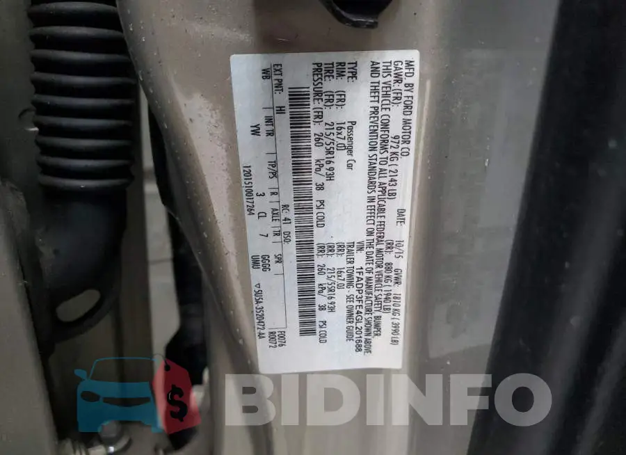 1FADP3FE4GL201688 Photo# 12