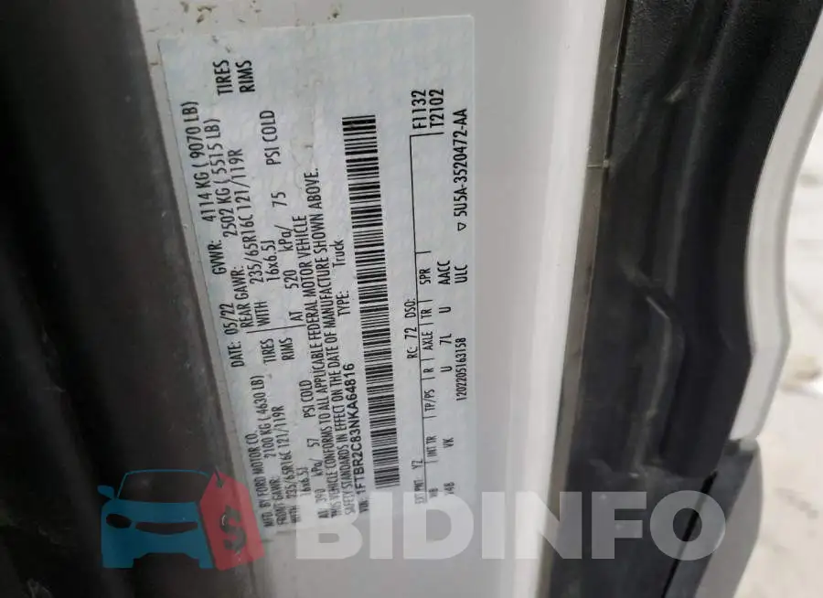 1FTBR2C83NKA64816 Photo# 13