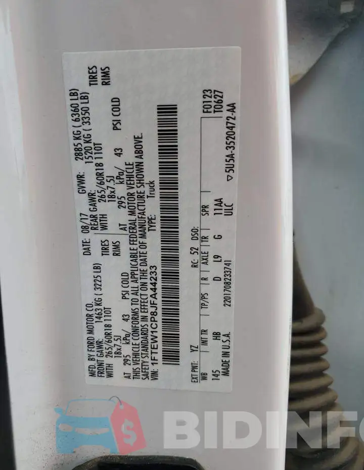 1FTEW1CP8JFA44233 Photo# 13