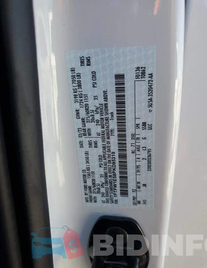 1FTFW1E58PKD95319 Photo# 12