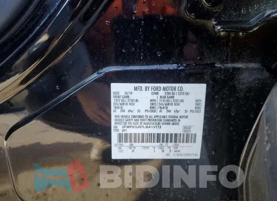 2FMPK3J97LBA13172 Photo# 13