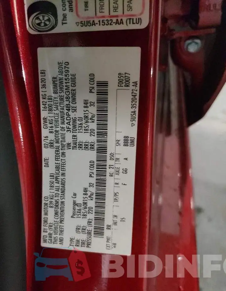 3FADP4BJ8GM155970 Photo# 12