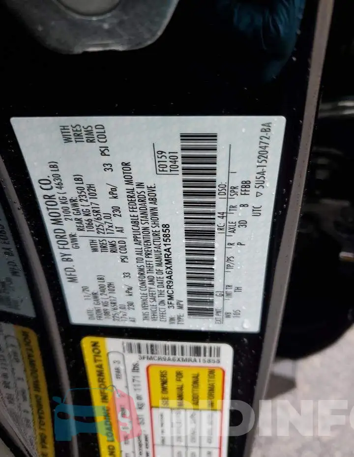 3FMCR9A6XMRA15858 Photo# 13