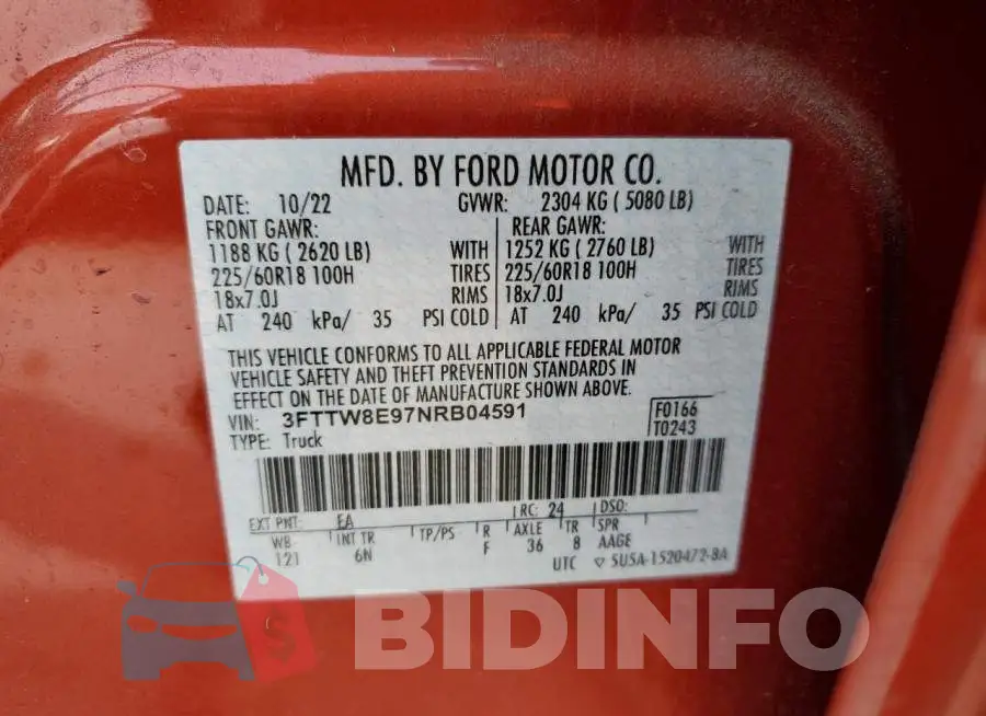 3FTTW8E97NRB04591 Photo# 12
