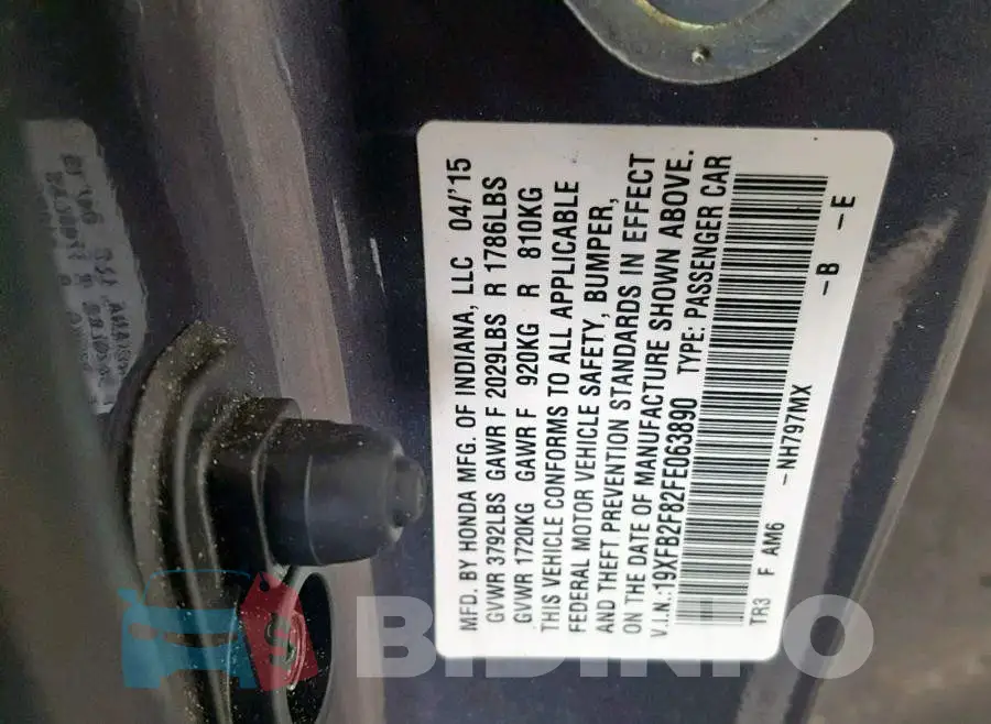 19XFB2F82FE063890 Photo# 10