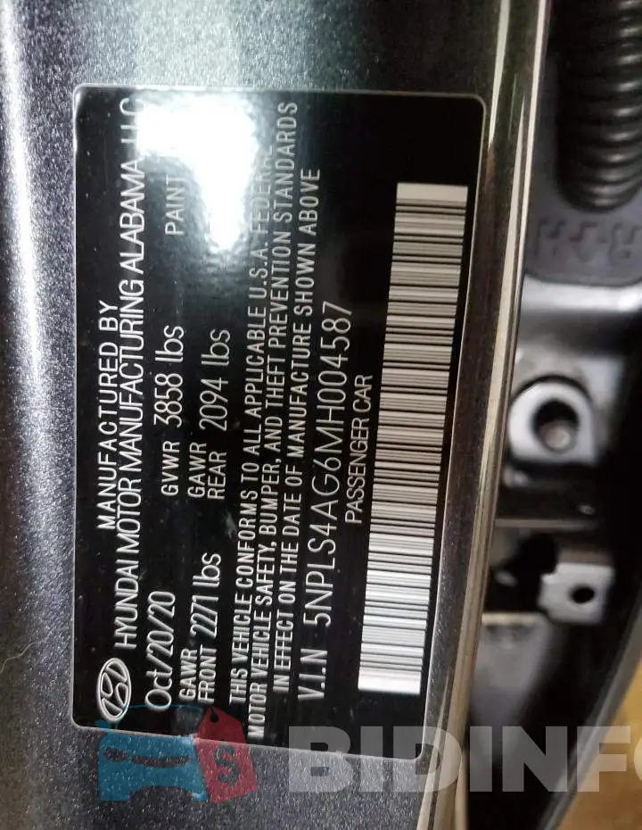 5NPLS4AG6MH004587 Photo# 13