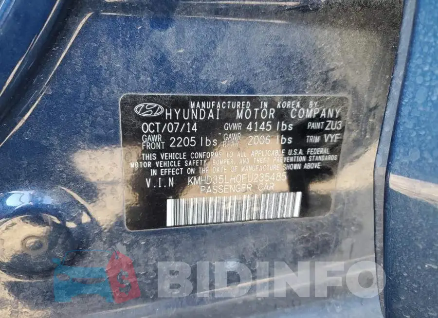 KMHD35LH0FU235485 Photo# 12