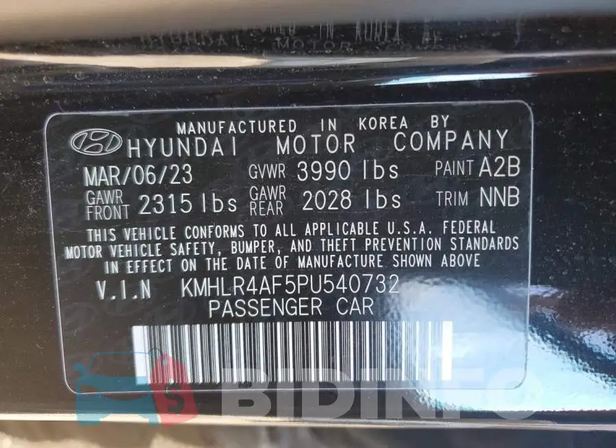 KMHLR4AF5PU540732 Photo# 13