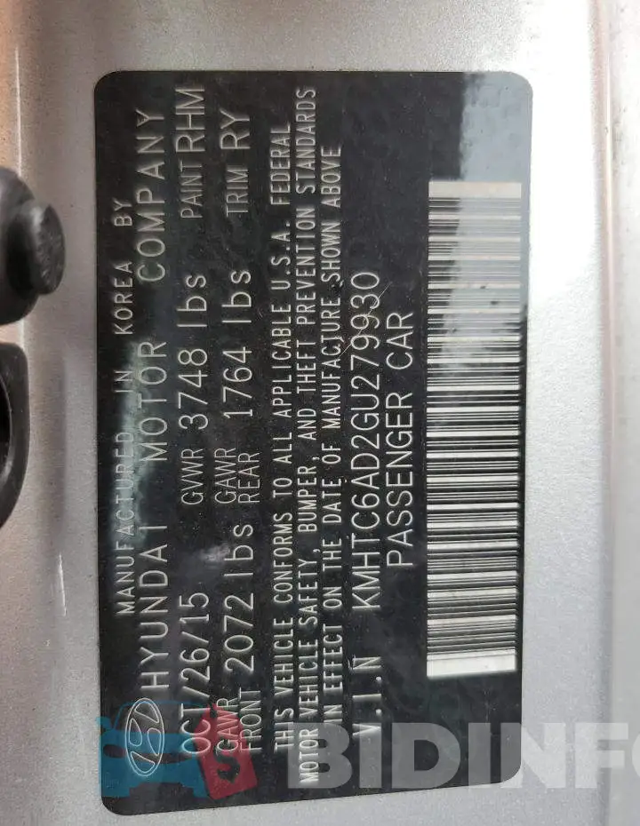 KMHTC6AD2GU279930 Photo# 12
