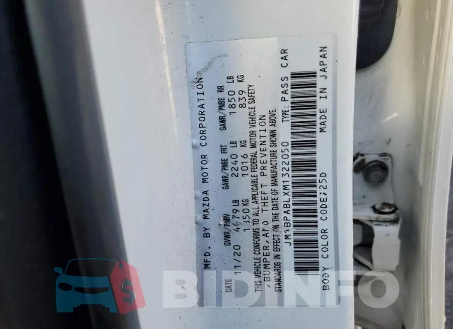 JM1BPABLXM1322050 Photo# 13