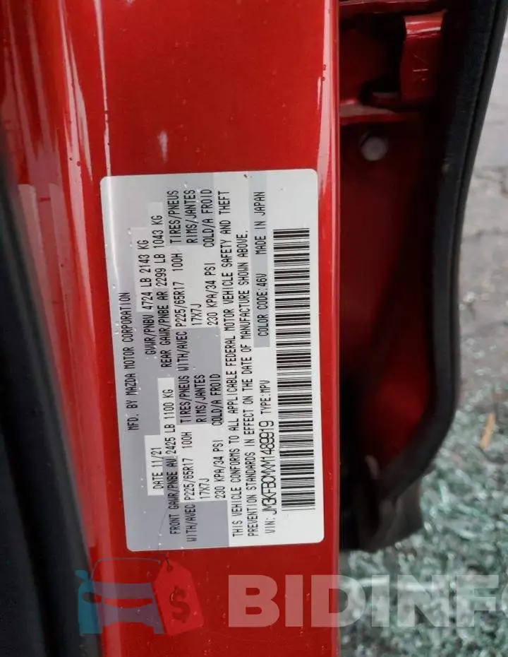 JM3KFBCMXM1489919 Photo# 12