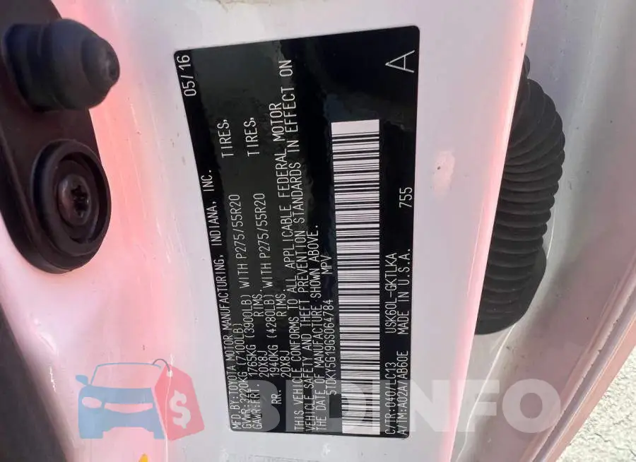 5TDKY5G19GS064784 Photo# 10