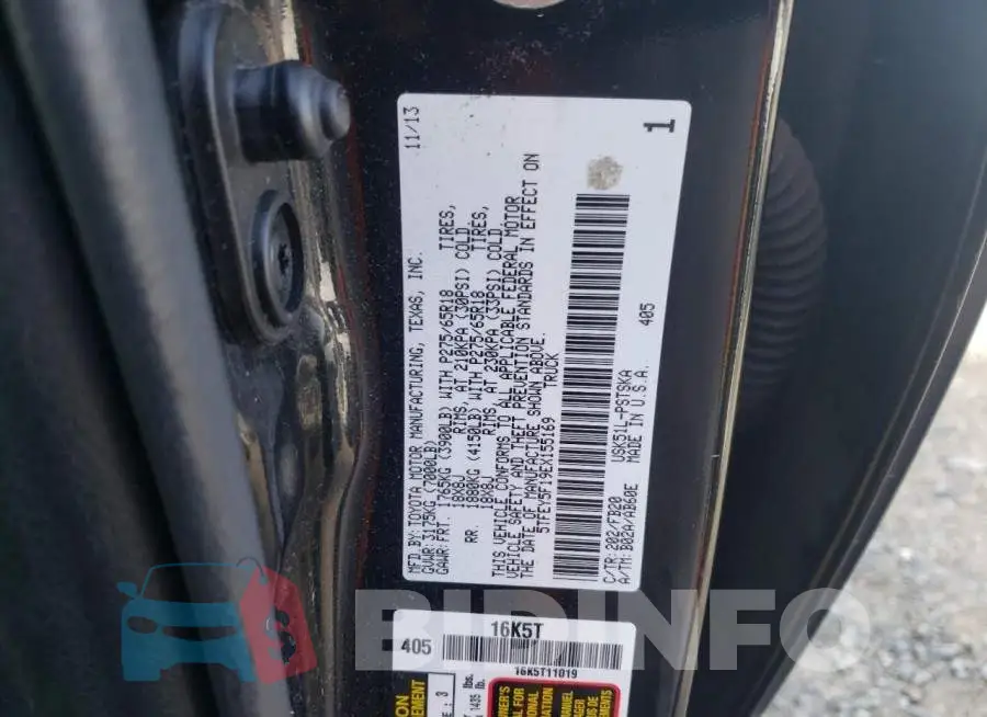 5TFEY5F19EX155169 Photo# 12