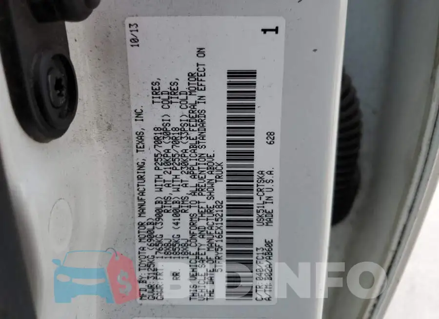 5TFRY5F16EX152182 Photo# 13