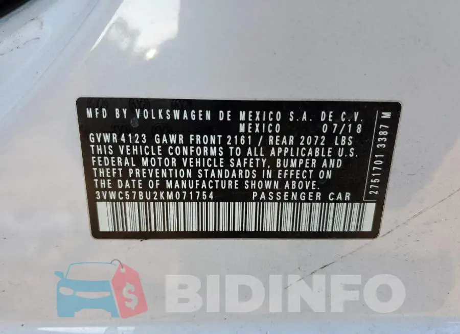 3VWC57BU2KM071754 Photo# 12