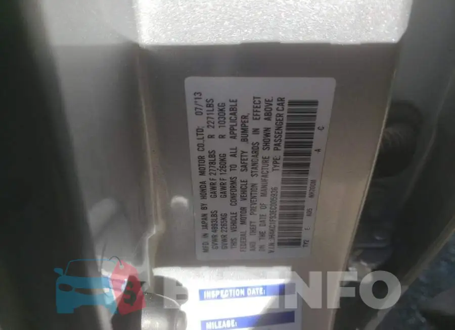 JH4KC1F93EC005936 Photo# 12