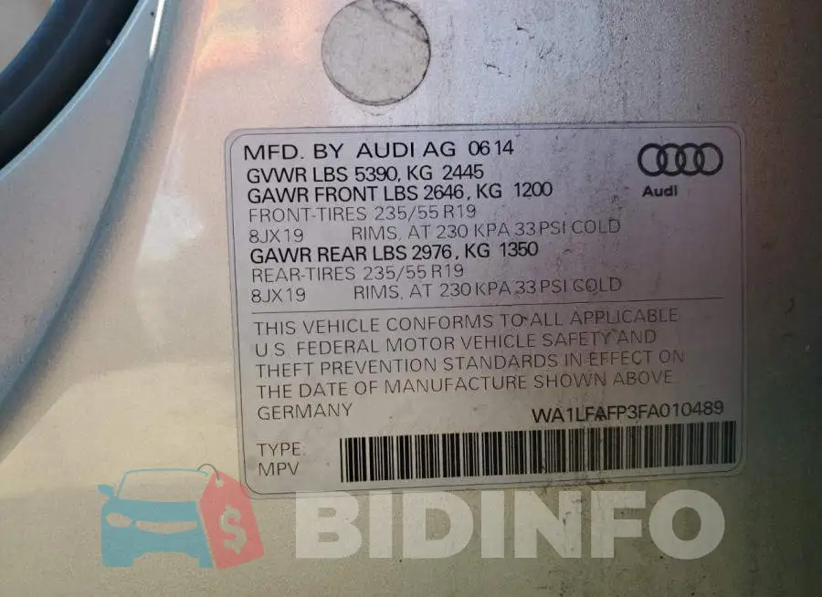 WA1LFAFP3FA010489 Photo# 12