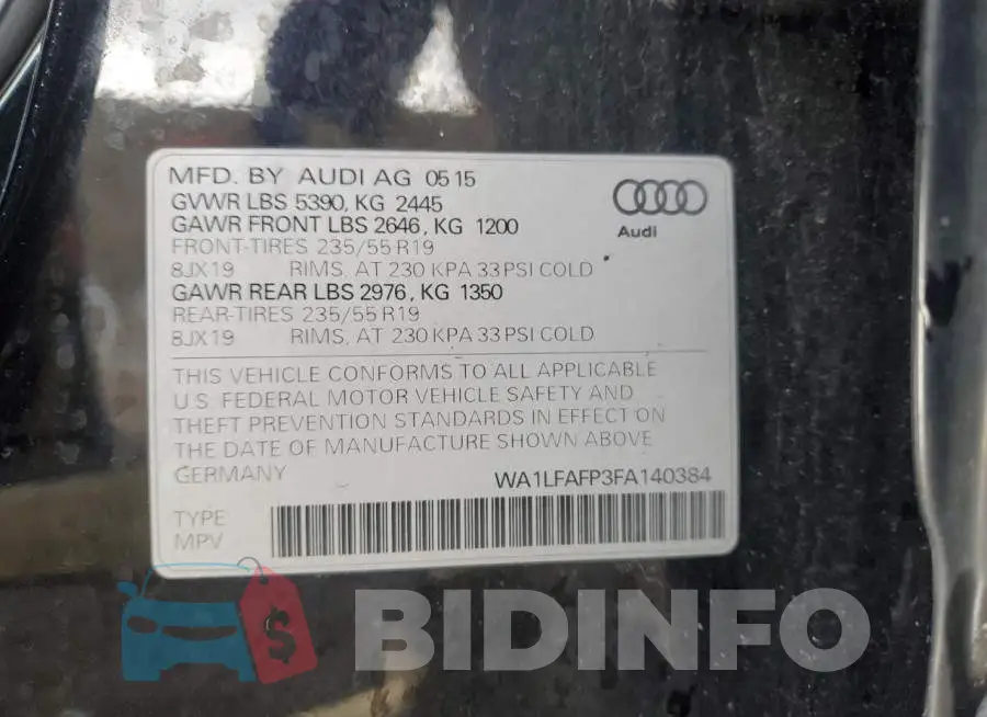 WA1LFAFP3FA140384 Photo# 12