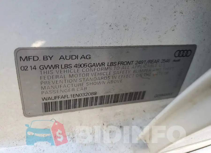 WAUFFAFL1EN032088 Photo# 12