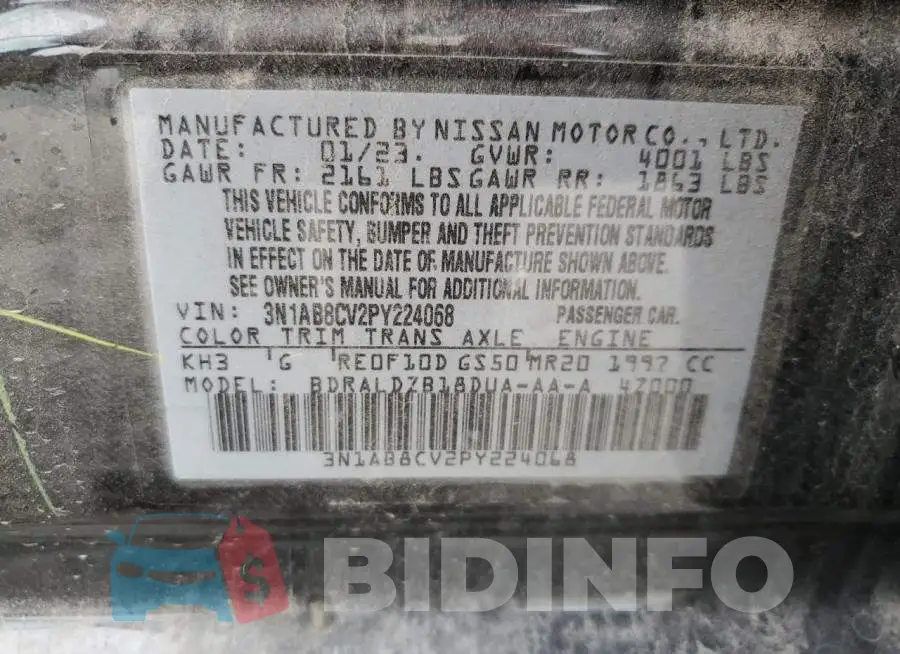 3N1AB8CV2PY224068 Photo# 12