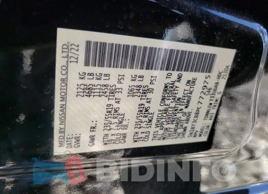 5N1BT3CB8PC772975 Photo# 14