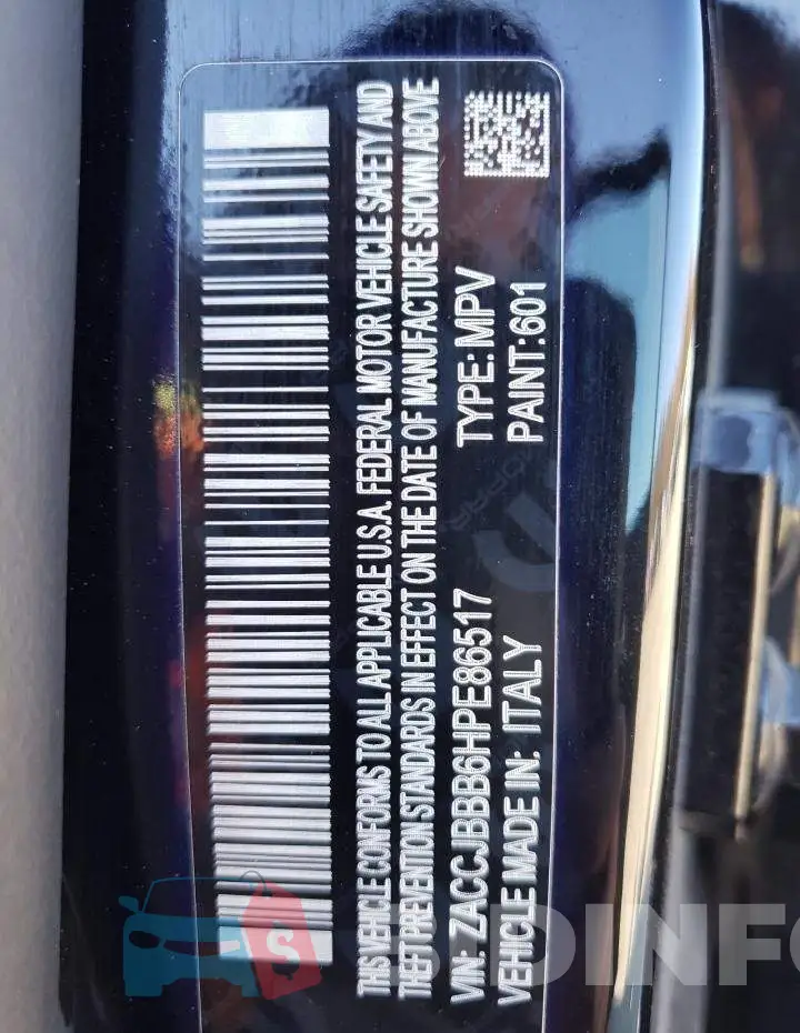 ZACCJBBB6HPE86517 Photo# 14