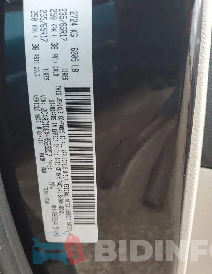2C4RC1DGXHR529257 Photo# 14