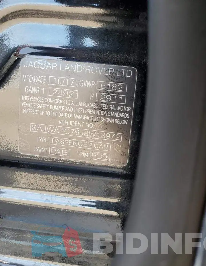SAJWA1C79J8W13972 Photo# 12