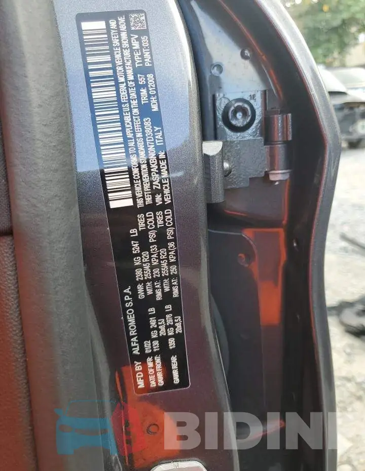 ZASPAKBN0N7D38083 Photo# 13