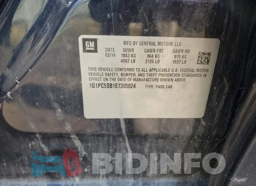 1G1PC5SB1E7305824 Photo# 13