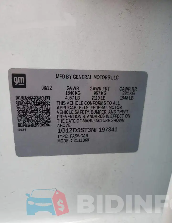 1G1ZD5ST3NF197341 Photo# 12