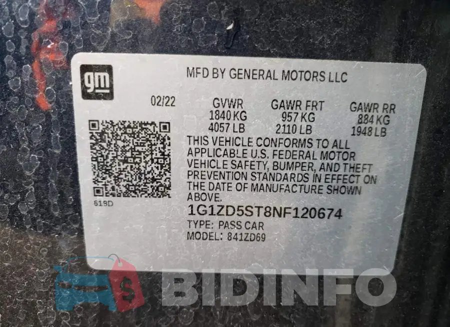1G1ZD5ST8NF120674 Photo# 12