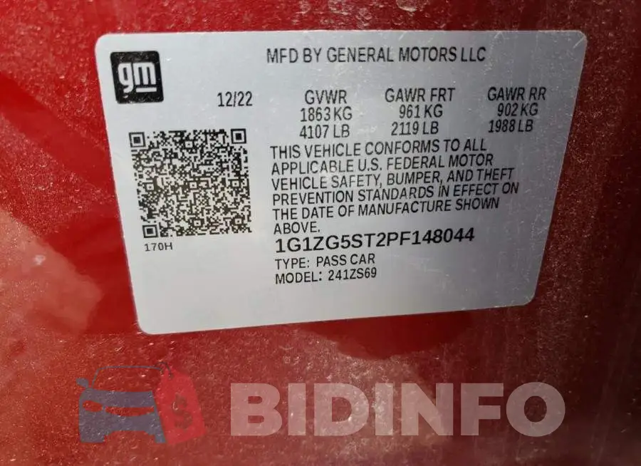 1G1ZG5ST2PF148044 Photo# 13
