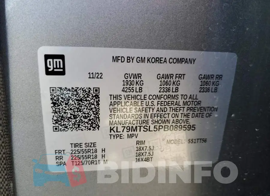 KL79MTSL5PB089595 Photo# 13