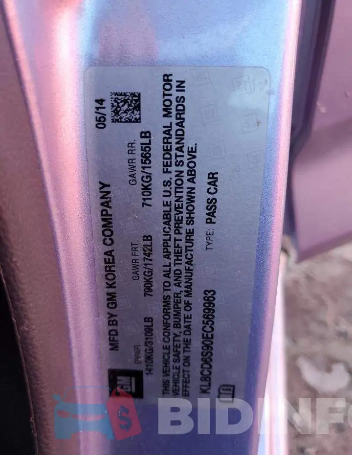 KL8CD6S90EC569963 Photo# 12