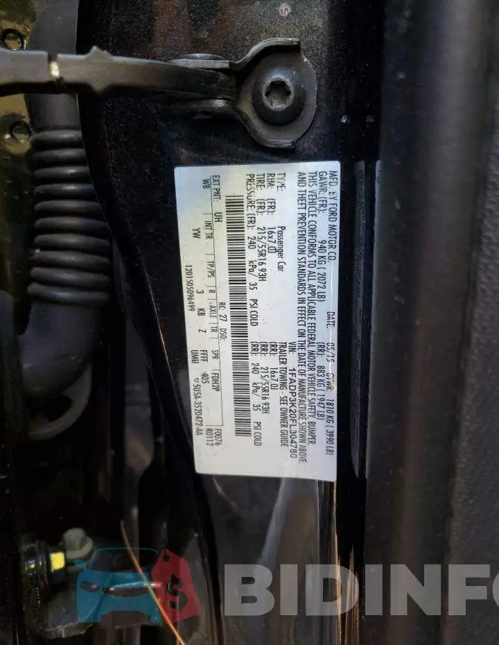 1FADP3K20FL304780 Photo# 12