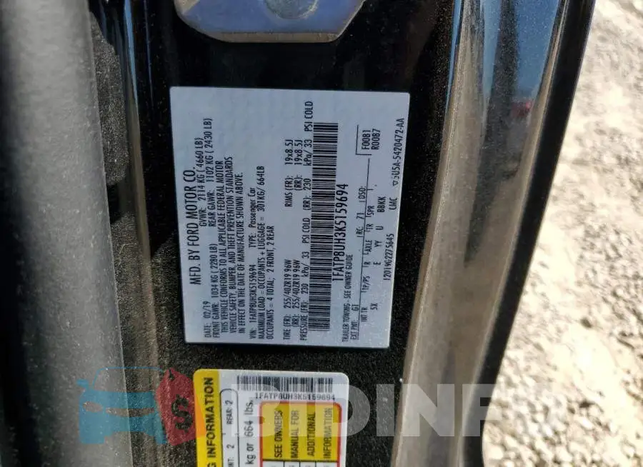 1FATP8UH3K5159694 Photo# 12