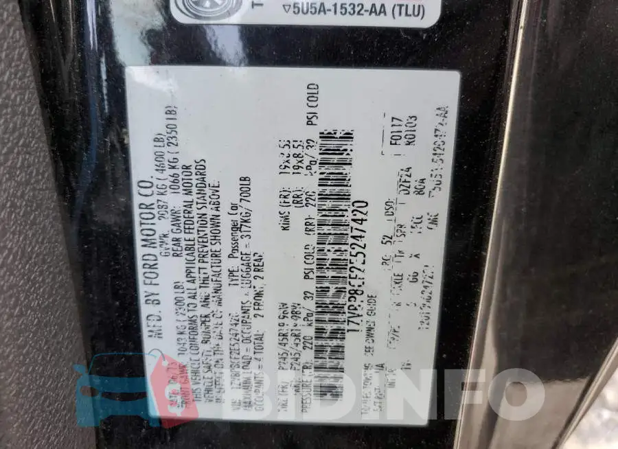 1ZVBP8CF2E5247420 Photo# 13