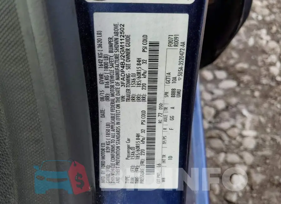 3FADP4BJ2GM112502 Photo# 12