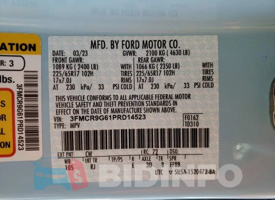 3FMCR9G61PRD14523 Photo# 14