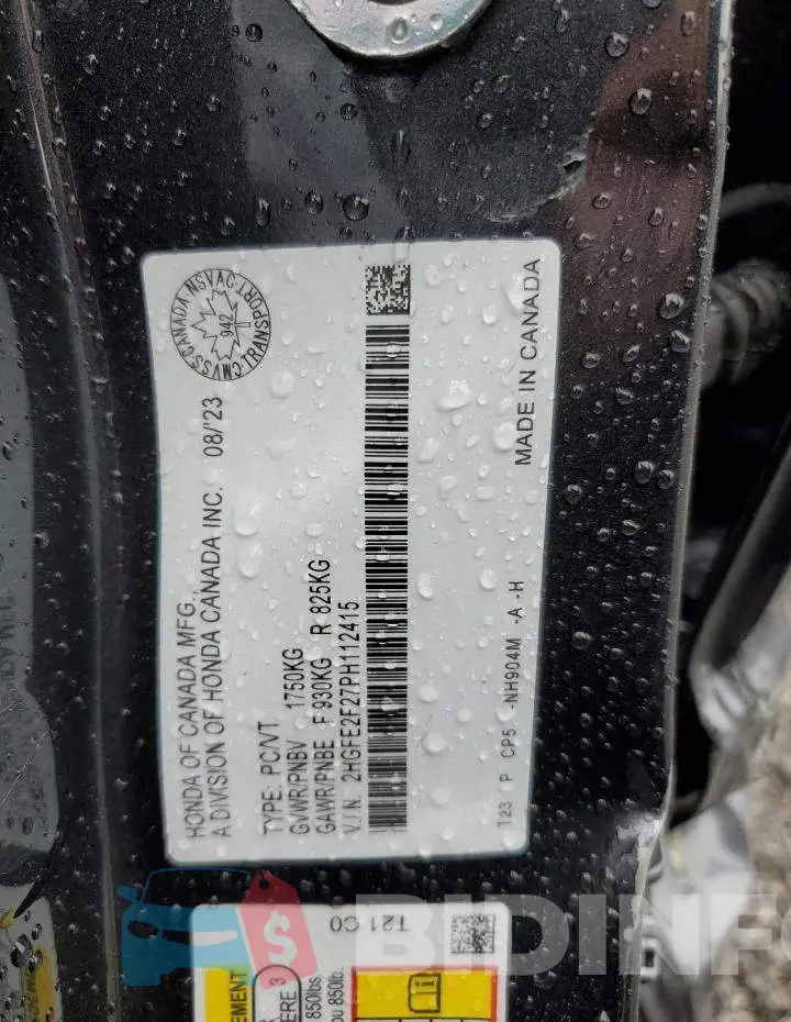 2HGFE2F27PH112415 Photo# 12