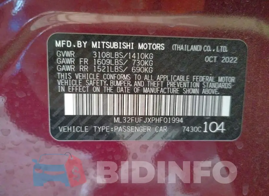 ML32FUFJXPHF01994 Photo# 12