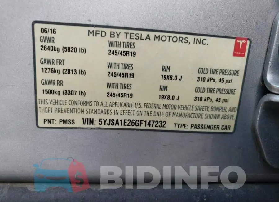 5YJSA1E26GF147232 Photo# 13
