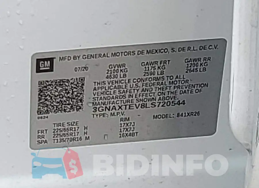 3GNAXTEV8LS720544 Photo# 12