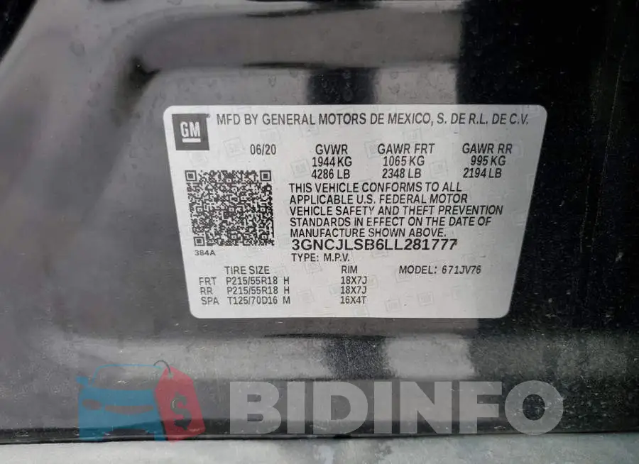 3GNCJLSB6LL281777 Photo# 13