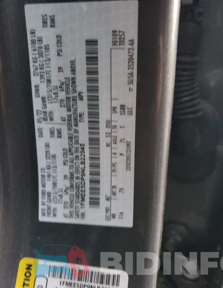 1FMEE5DP9NLB22045 Photo# 12
