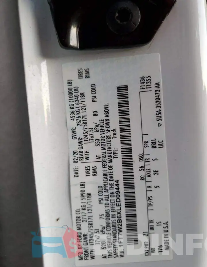 1FT7W2B6XLED09444 Photo# 12