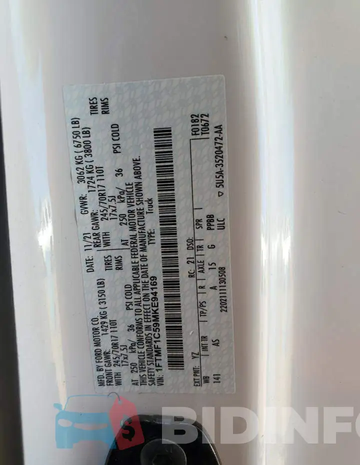 1FTMF1C59MKE94169 Photo# 12