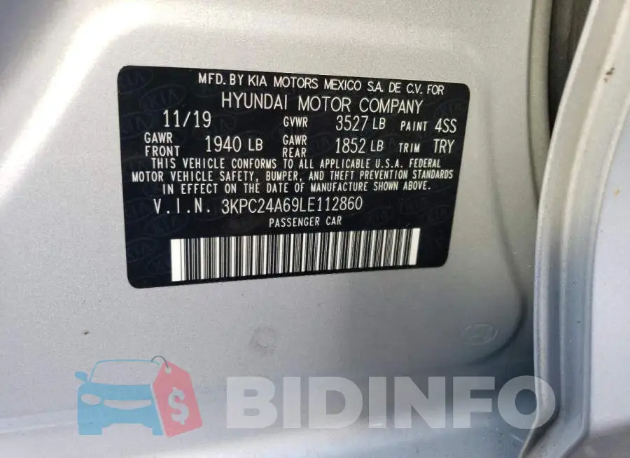 3KPC24A69LE112860 Photo# 12