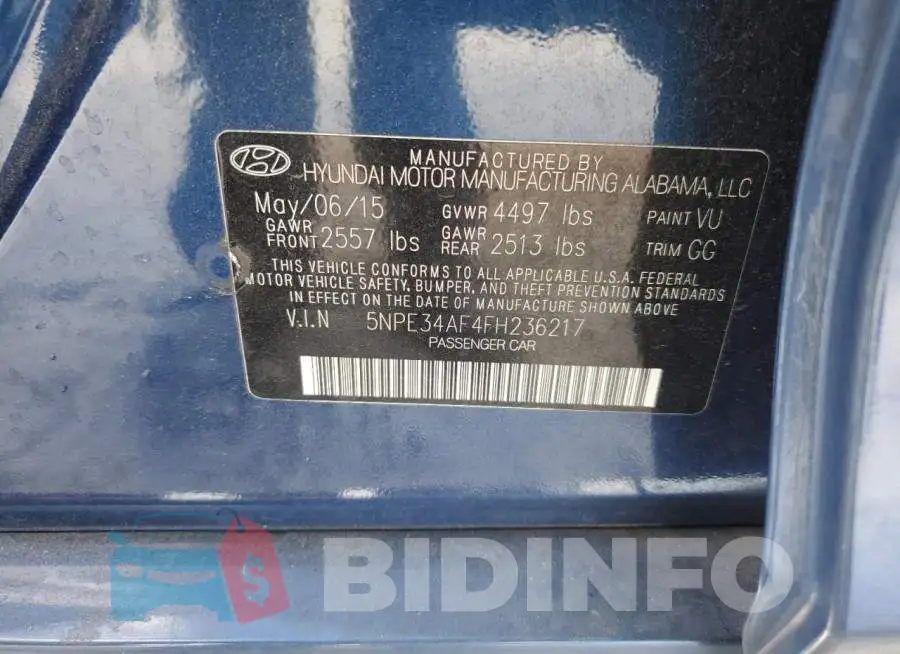 5NPE34AF4FH236217 Photo# 12